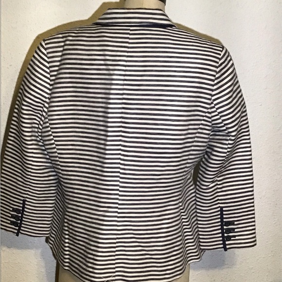 The Limited striped button up blazer jacket size large - Picture 4 of 4